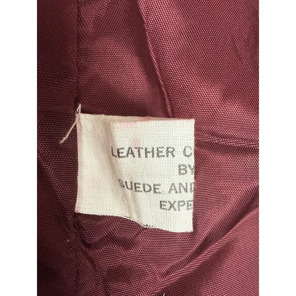 Vintage jordache suede fringe vest burgundy 
Size s - Picture 6 of 11